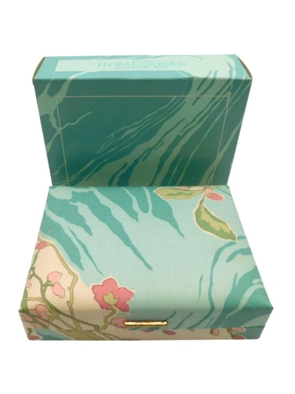 Avon Floral Garden Compartment Earring Box With Box Unused Vintage Cottage Core